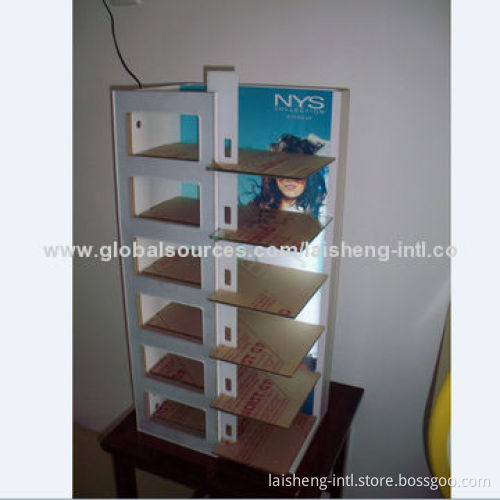 Eyewear Display with Light, White Lamination